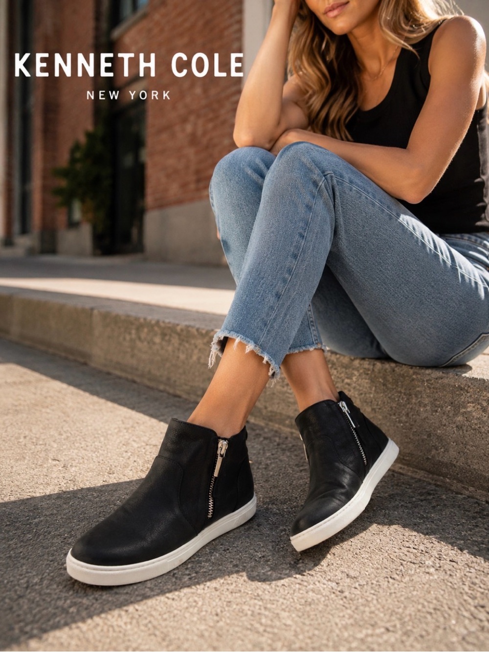 Kenneth Cole New York Women's Kiera Sneakers Black Size 8